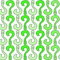 Green Question Marks Seamless Texture
