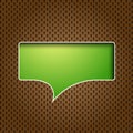 Green quote speech bubble