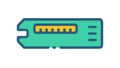 Green RAM Module, Digital Memory Component, vector design Generative AI Royalty Free Stock Photo