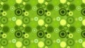 Green Random Circles Pattern