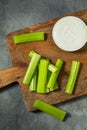 Green Raw Organic Celery Sticks Royalty Free Stock Photo