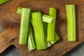 Green Raw Organic Celery Sticks Royalty Free Stock Photo