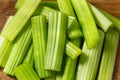Green Raw Organic Celery Sticks Royalty Free Stock Photo