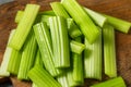 Green Raw Organic Celery Sticks Royalty Free Stock Photo