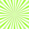 Green ray background. Vintage abstract texture. Retro starburst, sun beam. Halftone color. Light burst. Bright shine Royalty Free Stock Photo