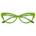 Green reading glasses Royalty Free Stock Photo