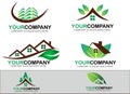 Green real estate logo design