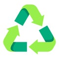 Green Recycle Icon Royalty Free Stock Photo