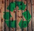 Green recycle logo