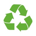 Green recycle logo Royalty Free Stock Photo