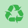 Green Recycle Logo Design Vector