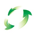 Green recycle symbol