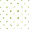 green recycle symbol pattern background