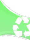 Green Recycling Layout Royalty Free Stock Photo