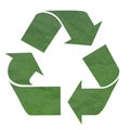 Green Recycling Symbol Royalty Free Stock Photo
