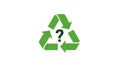Green recycling symbol composed of three arrows forming a triangle, signifying Royalty Free Stock Photo