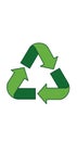 Points clockwise denoting the recycling process. The design uses Royalty Free Stock Photo