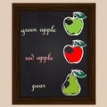 A green red apple Royalty Free Stock Photo