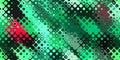 Green red bright color bubbles geometric surface. Rounded cells grid background. Bubbled liquid creative design. Awesome colored