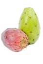 Green and Red Cactus Pears Royalty Free Stock Photo
