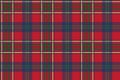 Green red classic tartan check seamless fabric texture Royalty Free Stock Photo