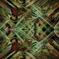 Green And Red Cross Color Fractal Art Platform