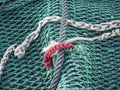 Green and red fishnet Royalty Free Stock Photo