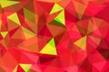 Green and red geometric rumpled triangular Royalty Free Stock Photo