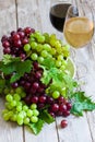 Green and red grape Royalty Free Stock Photo