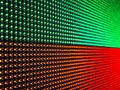 Green and red LED, close up on panel Royalty Free Stock Photo