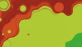 a green and red liquid background generated Royalty Free Stock Photo