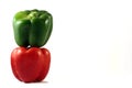 Green and red pepers