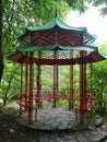 Green and red Pogoda Royalty Free Stock Photo