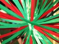 Green red ribbons abstract background