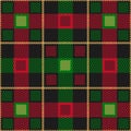 Green red scottish seamless pattern