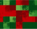 a green and red square pattern on a white background Royalty Free Stock Photo