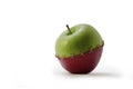 Green Red Stitched Apple Royalty Free Stock Photo