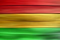 Green red yellow wood sheet background (Reggae style)