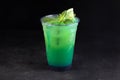 Green Refreshing Mint cold Drink Royalty Free Stock Photo