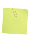 Green reminder note Royalty Free Stock Photo