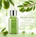 Green repair serum with green olive essence.