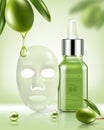 Green repair serum with green olive essence.