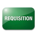 Green requisition button icon for digital or print applications Royalty Free Stock Photo