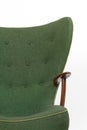 Green retro armchair