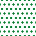 Green retro Polka dot pattern on white background Royalty Free Stock Photo