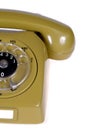 Green retro telephone Royalty Free Stock Photo