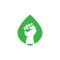 Green Revolution Eco Fist Symbol