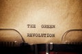 The green revolution phrase