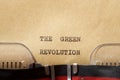 The green revolution phrase