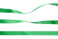 Green ribbon collection Royalty Free Stock Photo